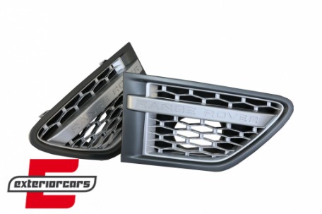 Prednja maska & bočni otvori Autobiography dizajn (srebrna) / Range Rover Sport Facelift (2009-2013), RRFGA01FSS