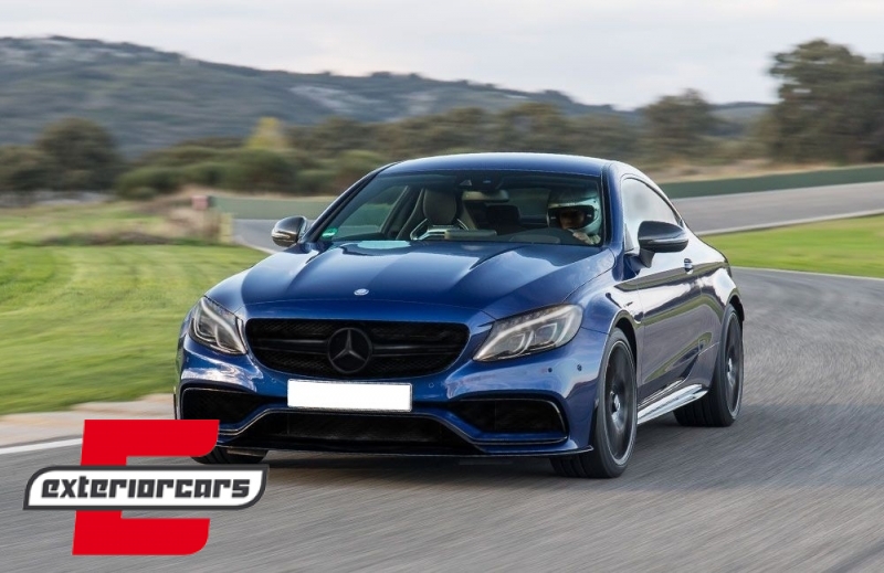 Prednja maska C63 AMG dizajn 360° (piano crna) / Mercedes C-klasa W205 S205 C205 A205 (2014-2018), GCP-205036