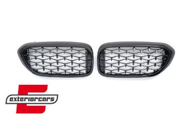 Prednja maska Diamond dizajn (piano crna) / BMW serije 5 G30 limuzina G31 karavan (2017-06.2020), GCP-053011