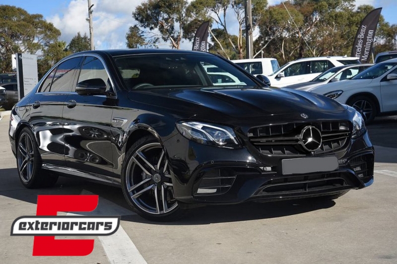 Prednja maska E63 AMG dizajn (crna) / Mercedes E-klasa W213 S213 C238 A238 (2016-2019), GCP-213033