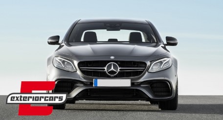 Prednja maska E63 AMG dizajn (srebrna) / Mercedes E-klasa W213 S213 C238 A238 (2016-2019), GCP-213043
