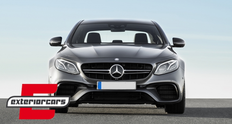 Prednja maska E63 AMG dizajn (srebrna) / Mercedes E-klasa W213 S213 C238 A238 (2016-2019), GCP-213043