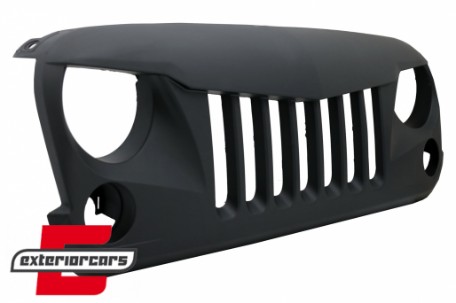 Prednja maska Eagle Eyes (mat crna) /  JEEP Wrangler / Rubicon JK (2007-2017), FGJEWJKNL