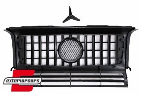 Prednja maska G63 GT-R Panamericana dizajn (piano crna) / Mercedes G-klasa W463 (2002-2017), FGMBW463GTRTH