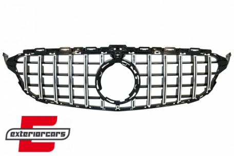 Prednja maska GT-R Panamericana dizajn 360° (chrome) / Mercedes C-klasa A205 C205 S205 W205 (2018-2020), 41103
