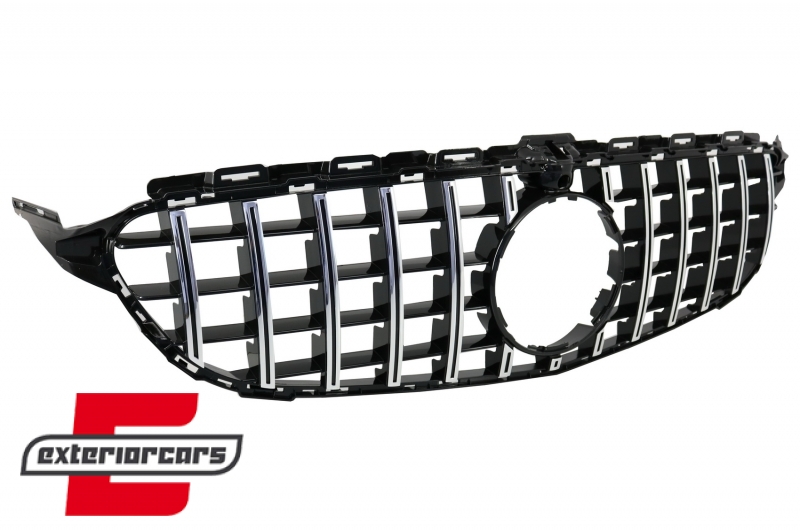 Prednja maska GT-R Panamericana dizajn 360° (chrome) / Mercedes C-klasa W205 S205 A205 C205 (2014-2018), GCP-205038