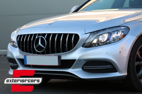 Prednja maska GT-R Panamericana dizajn 360° (chrome) / Mercedes C-klasa W205 S205 A205 C205 (2014-2018), GCP-205038