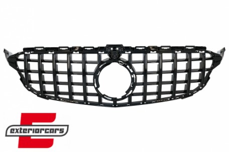 Prednja maska GT-R Panamericana dizajn 360° (piano crna) / Mercedes C-klasa A205 C205 S205 W205 (2018-2020), GCP-205069