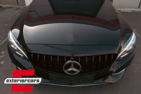 Prednja maska GT-R Panamericana dizajn 360° (piano crna) / Mercedes C-klasa W205 S205 A205 C205 (2014-2018), GCP-205030
