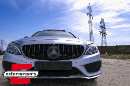 Prednja maska GT-R Panamericana dizajn 360° (piano crna) / Mercedes C-klasa W205 S205 A205 C205 (2014-2018), GCP-205030