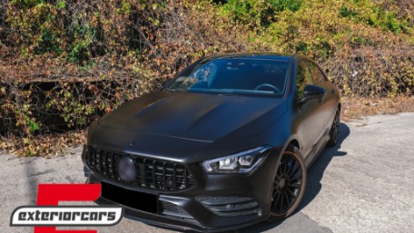 Prednja maska GT-R Panamericana dizajn 360° (piano crna) / Mercedes CLA X118 C118 (2019-2023), 40084