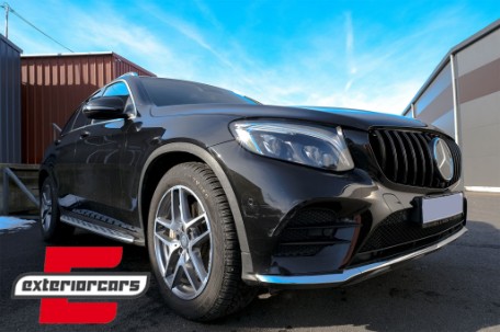Prednja maska GT-R Panamericana dizajn 360° (piano crna) / Mercedes GLC X253 C253 (2015-2018), GCP-253070