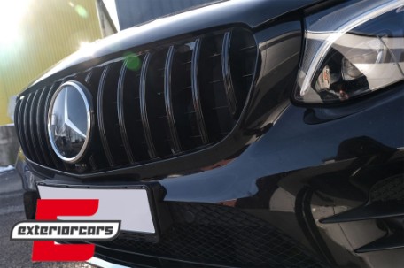 Prednja maska GT-R Panamericana dizajn 360° (piano crna) / Mercedes GLC X253 C253 (2015-2018), GCP-253070
