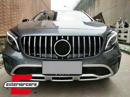 Prednja maska GT-R Panamericana dizajn (chrome) / Mercedes GLA klasa X156 Facelift (2017-2019), GCP-156043