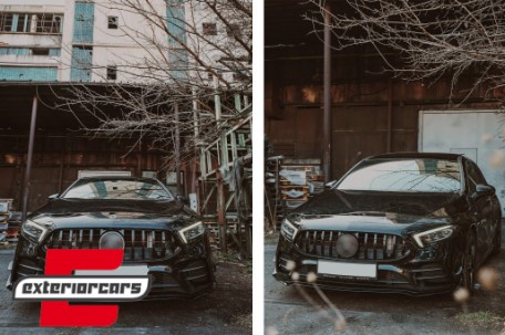 Prednja maska GT-R Panamericana dizajn (piano crna) / Mercedes A-klasa W177 Hatchback V177 Limuzina (04.2018-12.2022), GCP-177038