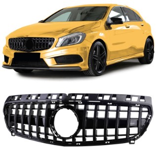 Prednja maska GT-R Panamericana dizajn (piano crna) / Mercedes Benz A-klasa W176 (2012-08.2015), GCP-176043