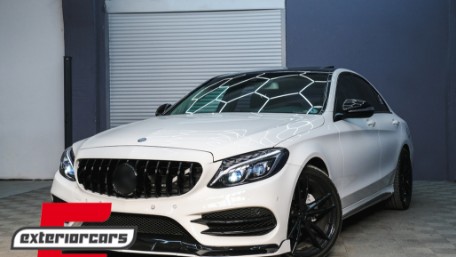 Prednja maska GT-R Panamericana dizajn (piano crna) / Mercedes C-klasa W205 S205 A205 C205 (2014-2018), 37348