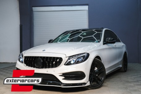 Prednja maska GT-R Panamericana dizajn (piano crna) / Mercedes C-klasa W205 S205 A205 C205 (2014-2018), 37348