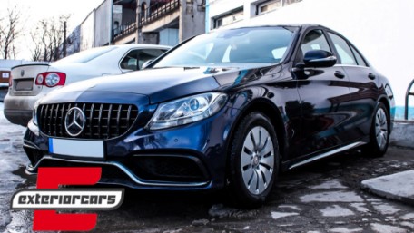 Prednja maska GT-R Panamericana dizajn (piano crna) / Mercedes C-klasa W205 S205 A205 C205 (2014-2018), 37348
