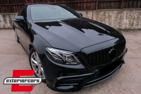 Prednja maska GT-R Panamericana dizajn (piano crna) / Mercedes E-klasa W213 S213 C238 A238 (2016-2019), 37351