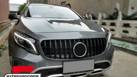 Prednja maska GT-R Panamericana dizajn (piano crna) / Mercedes GLA klasa X156 Facelift (2017-2019), GCP-156044