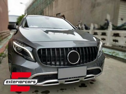 Prednja maska GT-R Panamericana dizajn (piano crna) / Mercedes GLA klasa X156 Facelift (2017-2019), GCP-156044