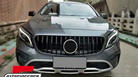 Prednja maska GT-R Panamericana dizajn (piano crna) / Mercedes GLA klasa X156 Facelift (2017-2019), GCP-156044