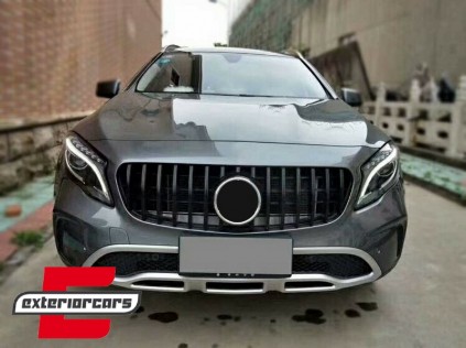 Prednja maska GT-R Panamericana dizajn (piano crna) / Mercedes GLA klasa X156 Facelift (2017-2019), GCP-156044