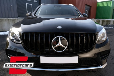 Prednja maska GT-R Panamericana dizajn (piano crna) / Mercedes GLC X253 C253 (2015-2018), GCP-253060