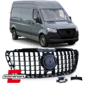 Prednja maska GT-R Panamericana dizajn (piano crna) / Mercedes Sprinter W907 W910 (02.2018-), GCP-907038