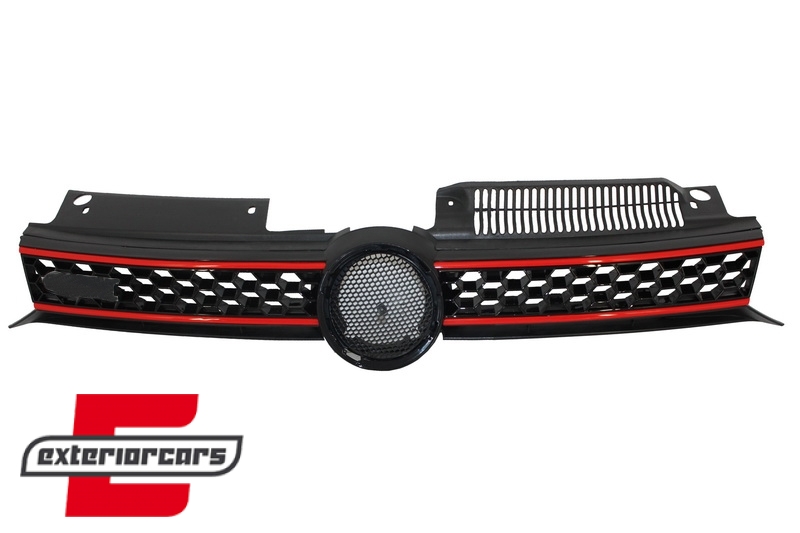 Prednja maska GTI dizajn (piano crna) / VW Golf 6 VI (2008-2012), 1L0853653SME