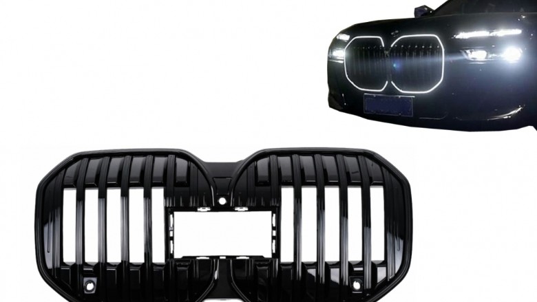Prednja maska Iconic Glow dizajn (piano crna) / BMW Serija 7 G70 (2022-), FGBMG70LD