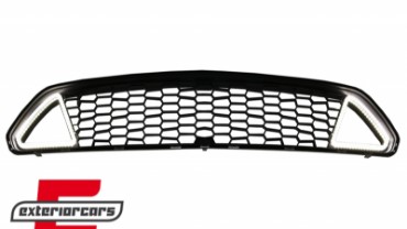 Prednja maska & LED DRL RTR dizajn (mat crna) / Ford Mustang Mk6 VI (2015-2017), FGFMU