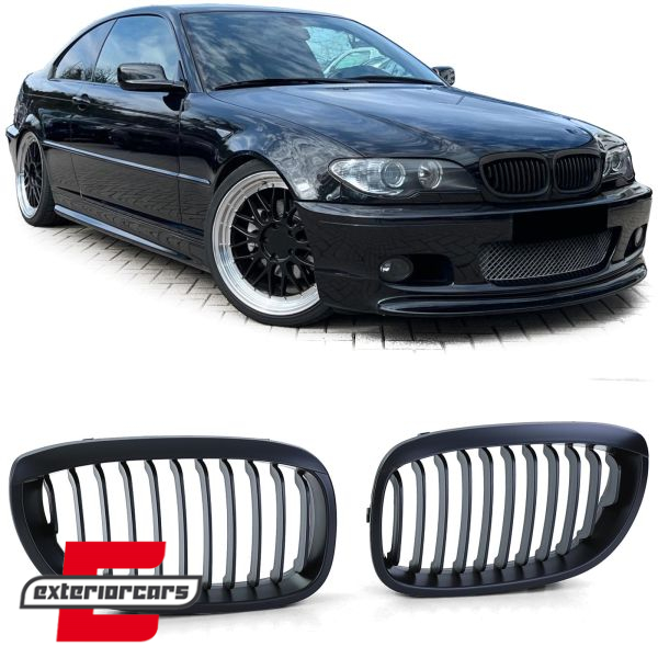 Prednja maska M-Performance dizajn (mat crna) / BMW serije 3 E46 Facelift Coupe Cabrio (03.2003-2006), GRBM18