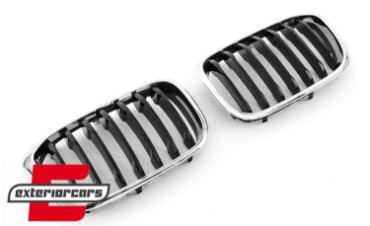 Prednja maska M-Performance dizajn (piano crna/chrome) / BMW X3 G01 (11.2017-07.2021) X4 G02 (02.2018-07.2021), GCP-080124