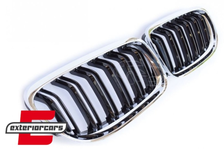 Prednja maska M3 look (chrome/crna) / BMW serije 3 E90 E91 LCI (2008-2011), GCP-039004