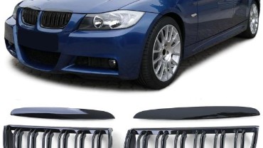 Prednja maska M3 look (piano crna) / BMW serije 3 E90 E91 (2005-2008), 40393