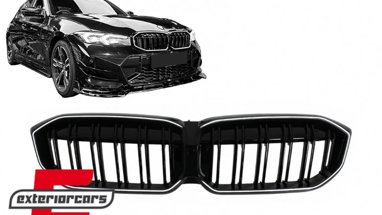 Prednja maska M3 look sa LED (piano crna) / BMW serije 3 G20 limuzina G21 karavan LCI (2023-2025), FGBMG20LCILD