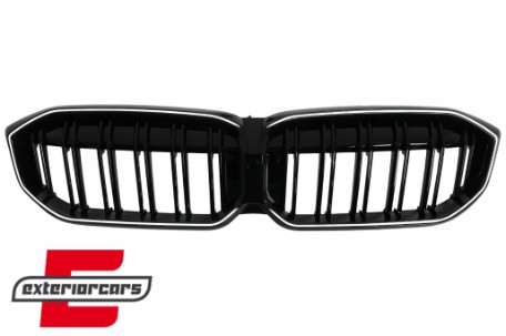 Prednja maska M3 look sa LED (piano crna) / BMW serije 3 G20 limuzina G21 karavan LCI (2023-2025), FGBMG20LCILD