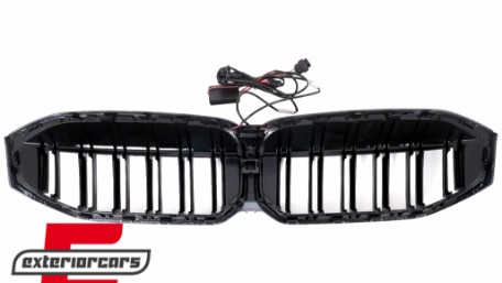 Prednja maska M3 look sa LED (piano crna) / BMW serije 3 G20 limuzina G21 karavan LCI (2023-2025), FGBMG20LCILD