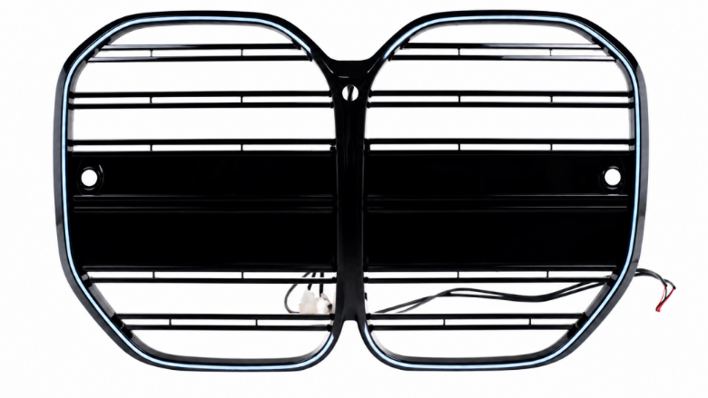 Prednja maska M4 dizajn + LED (piano crna) / BMW serije 4 G22 G23 (2020-2027), FGBMG22LD