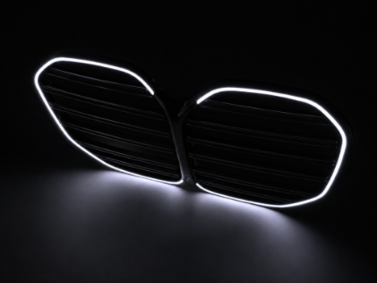 Prednja maska M4 dizajn + LED (piano crna) / BMW serije 4 G22 G23 (2020-2027), FGBMG22LD
