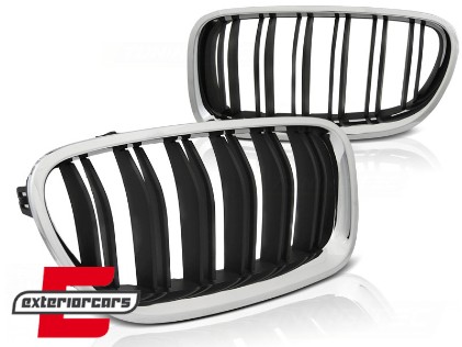 Prednja maska M5 look (chrome/mat crna) / BMW serije 5 F10 F11 (2010-2017), GRBM88