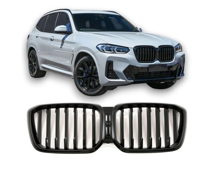 Prednja maska Performance dizajn (piano crna) / BMW X3 G01 LCI (08.2021-2024) X4 G02 LCI (08.2021-2025), GRBMW4