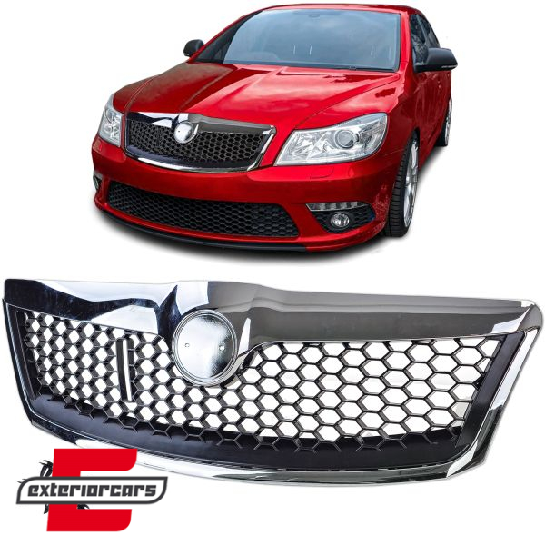 Prednja maska RS look (crna/chrome) / Škoda Octavia 1Z Facelift (2009-2013), 42313