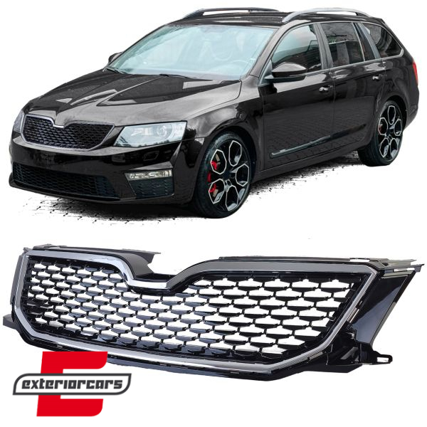 Prednja maska RS look (crna/chrome) / Škoda Octavia 5E (2012-2017), 42312