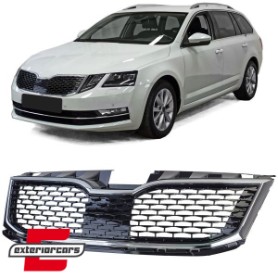 Prednja maska RS look (crna/chrome) / Škoda Octavia 5E Facelift (2017-2019), 42310