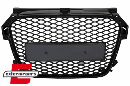 Prednja maska RS1 dizajn (piano crna) / Audi A1 8X (2010-2014), FGAUA18XRSB