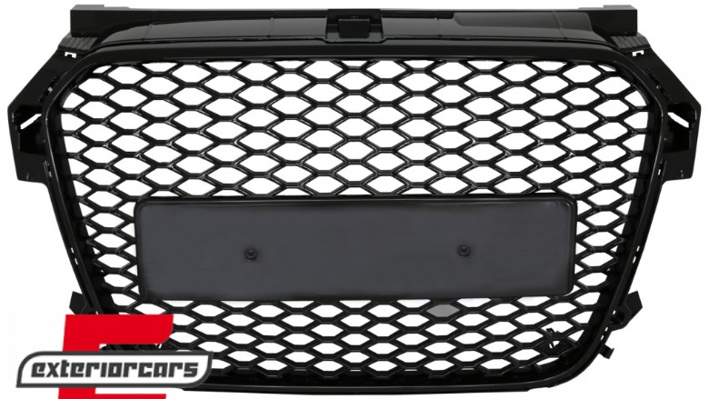 Prednja maska RS1 dizajn (piano crna) / Audi A1 8X (2010-2014), FGAUA18XRSB