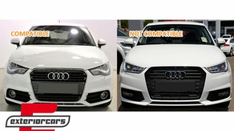 Prednja maska RS1 dizajn (piano crna) / Audi A1 8X (2010-2014), FGAUA18XRSB